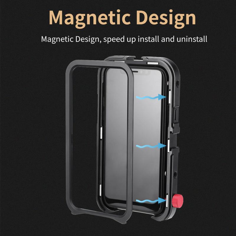 Metal Phone Cage For IPhone 11/11 Pro/11 Pro Max 17mm Interface Cage Vlog Video Accessory For Lens Durable