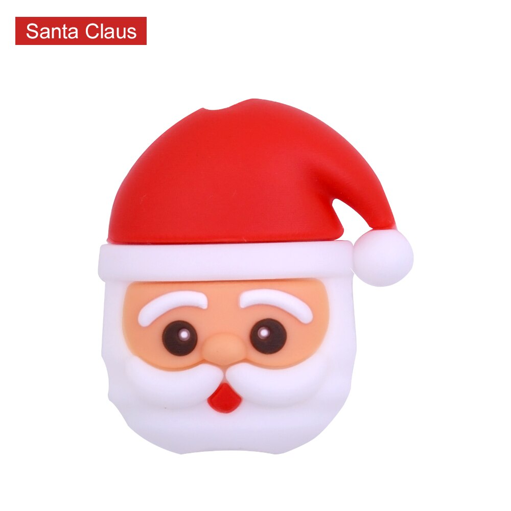 Chipal kerst kabel bijt squishy speelgoed beschermer voor iphone usb beschermkabel oplader telefoon accessoire kerst: De kerstman