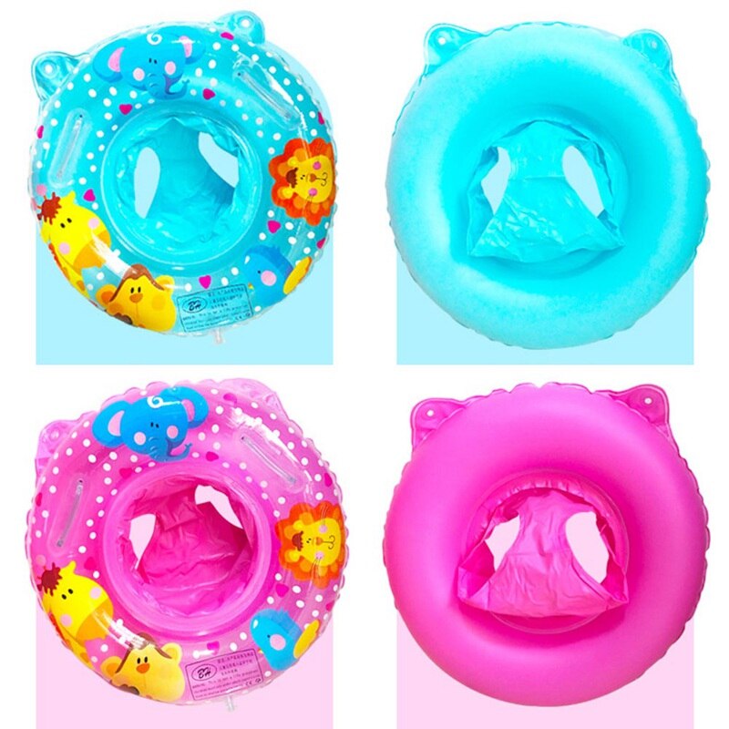 Zwemring voor kinderen, opblaasbare zwemring voor baby's, drijvend, 1-4 jaar oud, cartoon speelgoedstoel, willekeurig patroon