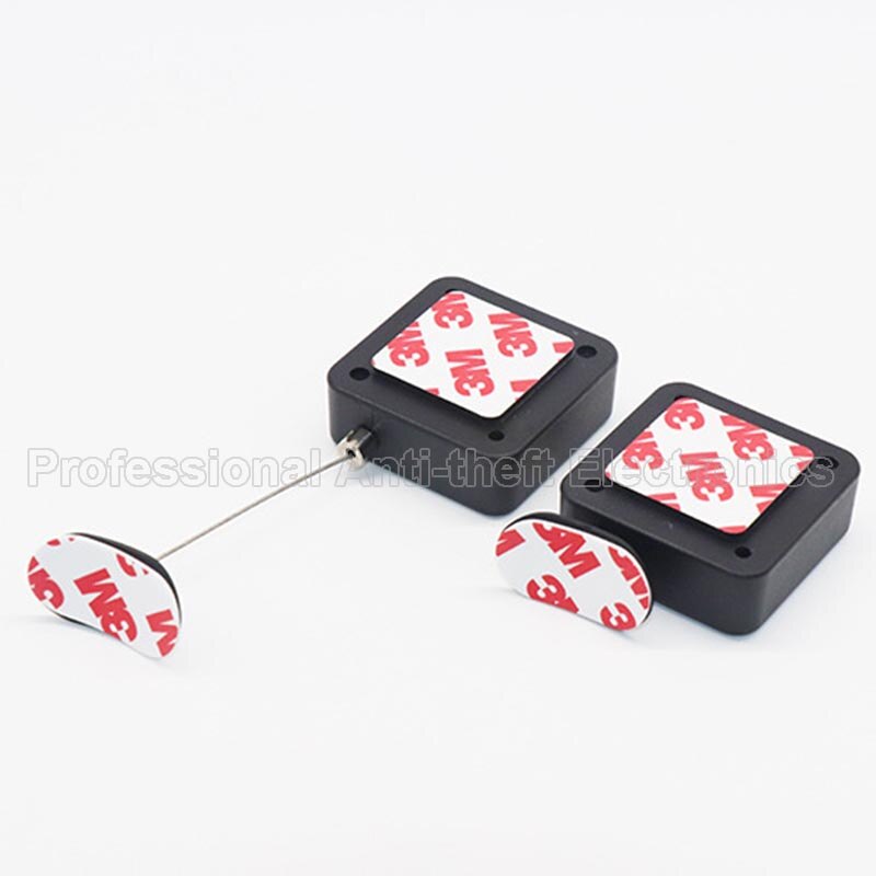 retractable anti-theft pull wire box recoiler square security steel cable 20pcs/lot