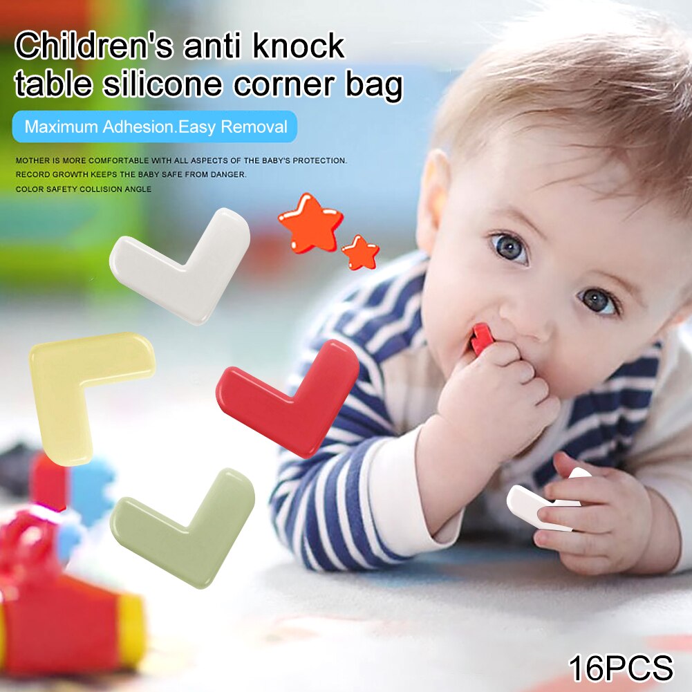 16Pcs Bumper Pvc Thuis Anti Botsing Hoek Guard Baby Veiligheid Praktische Installeren Meubels Accessoires Solid Voor Kids