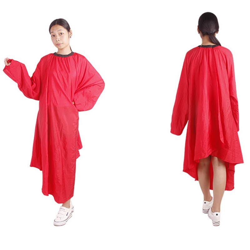 Waterdichte schorten met lange mouwen cape kappersdoek salon kappers kappers haar knippen kleuren cape parrucchier