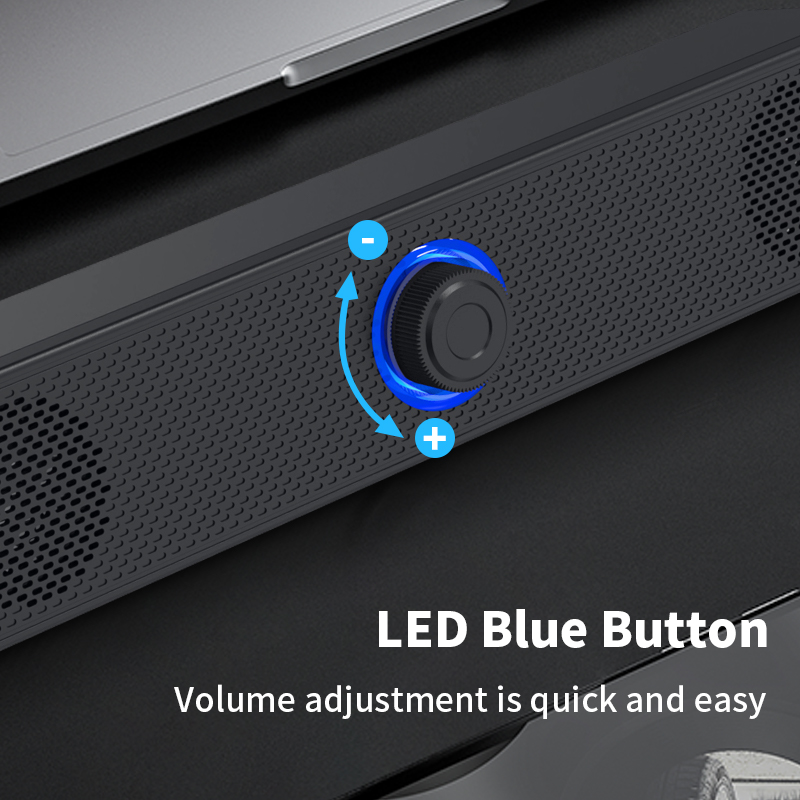 Altavoces duales de escritorio largos con cable 1002, inalámbrico Bluetooth 3511, alimentado por USB, AUX 3,5 mm, luces LED Altavoz estéreo 3D para TV portátil