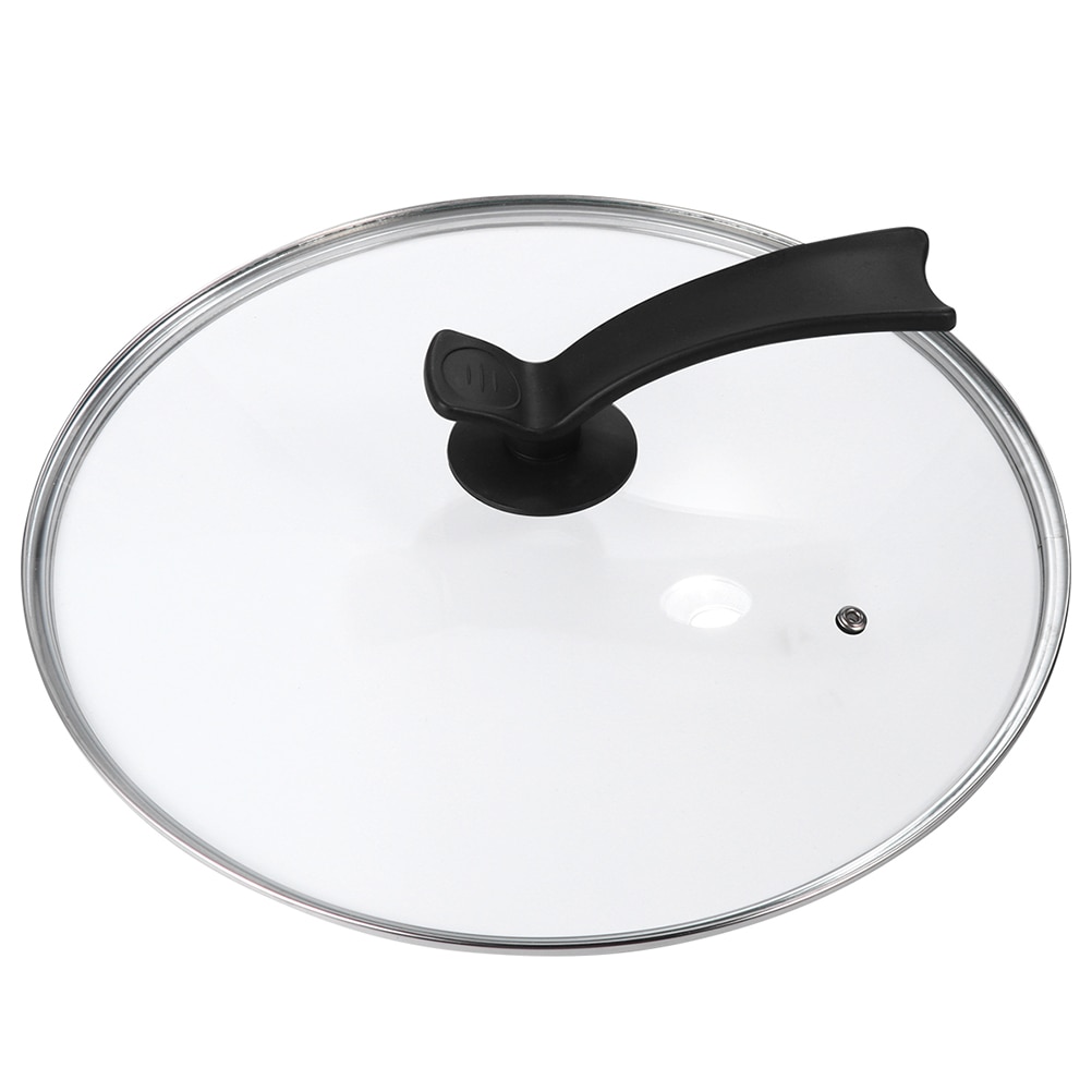 1Pc Kitchen Universal Round Pot Lid Transparent Glass Pan Pot Cover Replacement Tempered Glass Cookware Lid Kitchen Accessories