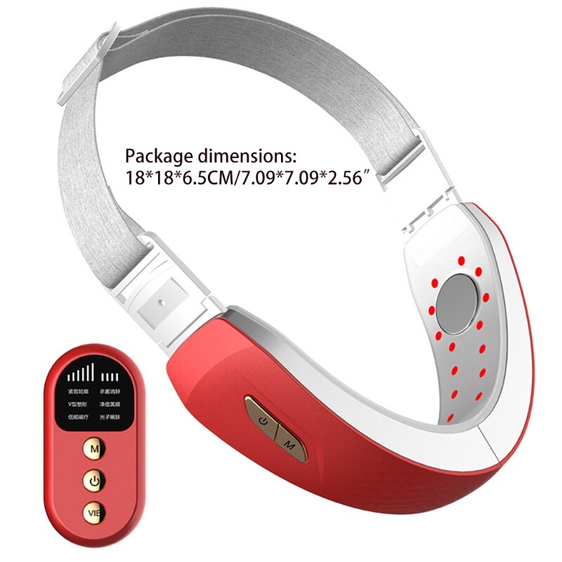 A0ND V-Gezicht Vormgeven Stimulator Intelligente Face-Lifting Instrument Trillingen Licht Massage V Gezicht Verstevigende Tool Voor Aanscherping