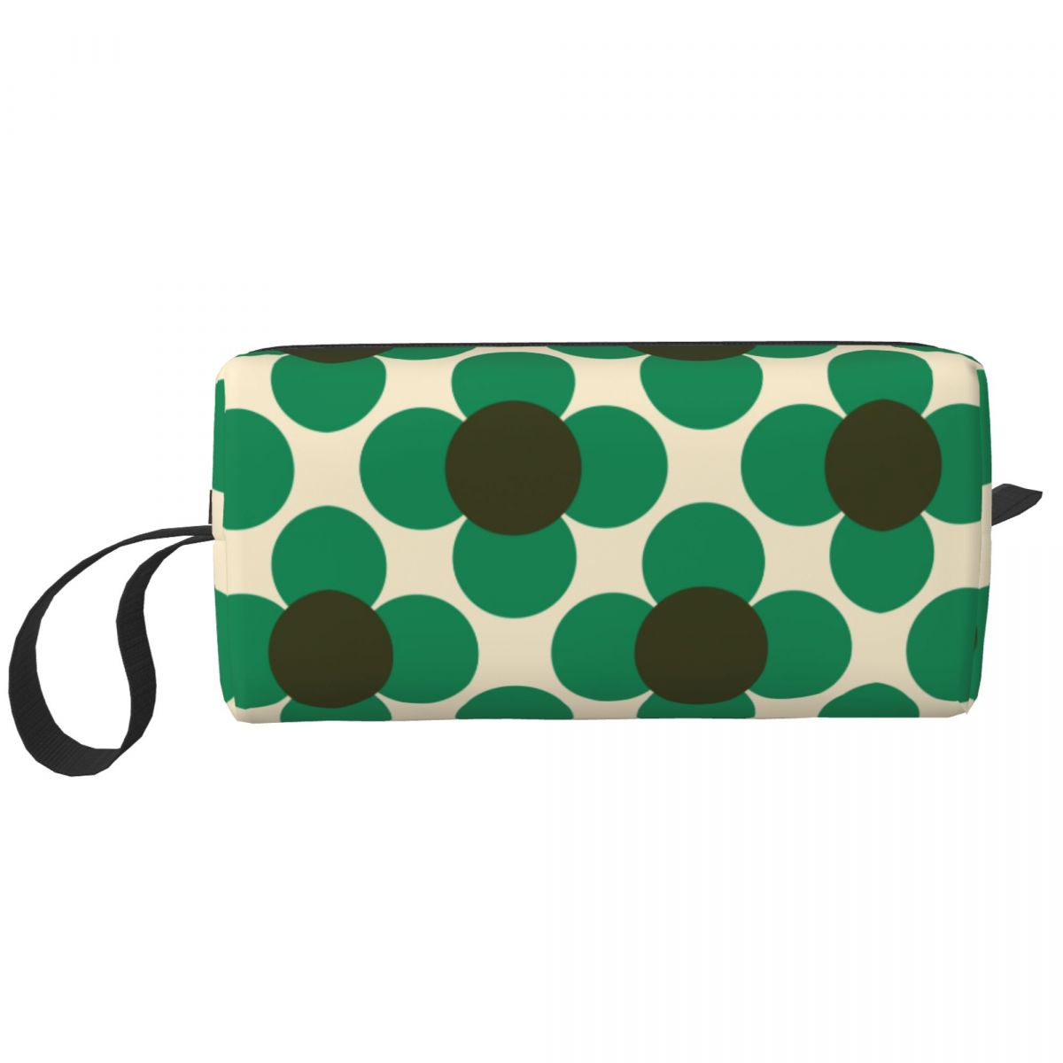Custom Cute Home Orla Kiely Travel Toiletry Bag for Women Cosmetic Makeup Bag Beauty Storage Bags Dopp Kit Case Box: Yellow