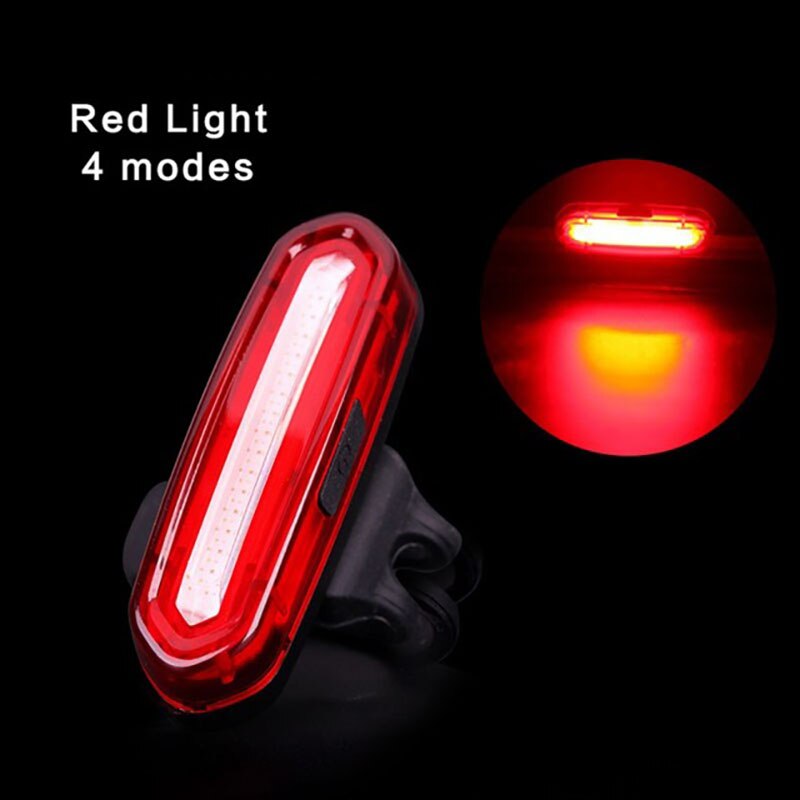 120Lumen Fiets Licht Fietsen Led Achterlicht Usb Oplaadbare Waterdichte Mtb Racefiets Achterlicht Back Lamp: Red