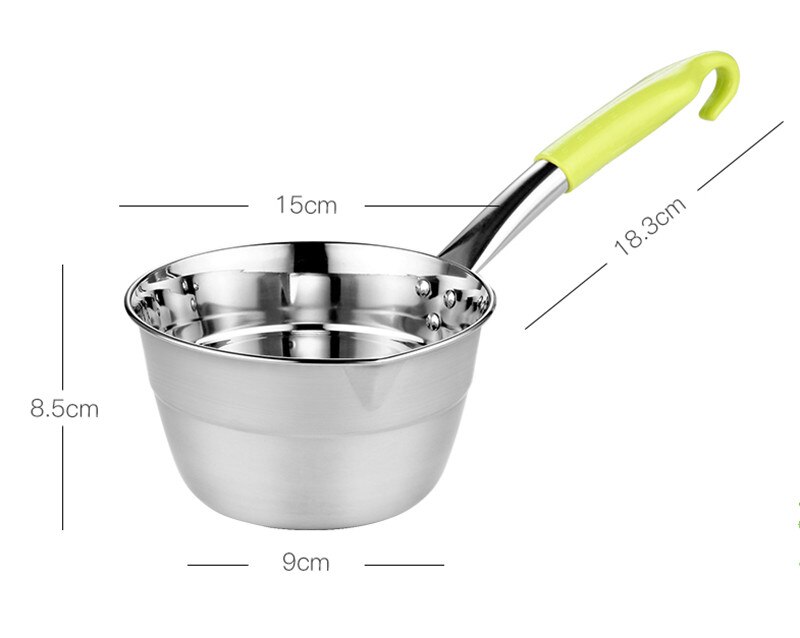 Stainless Steel Water Scoop spoon plastic Long Handle Spoon Colher Tableware Kitchenware Water Ladle Bailer Kitchen Cooking Tool