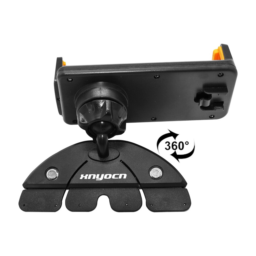 360 Rotation Car CD Slot Mount Holder Stand For 4-11 Inch Smart Phone Tablet PC