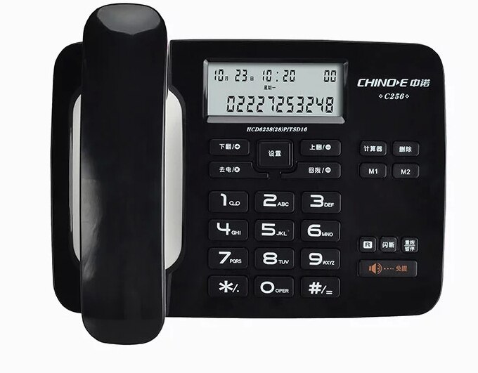 Teléfono de negocios, teléfono fijo familiar, manos libres, identificador de llamada con retroiluminación, Dial manos libres, para casa, oficina y Hotel