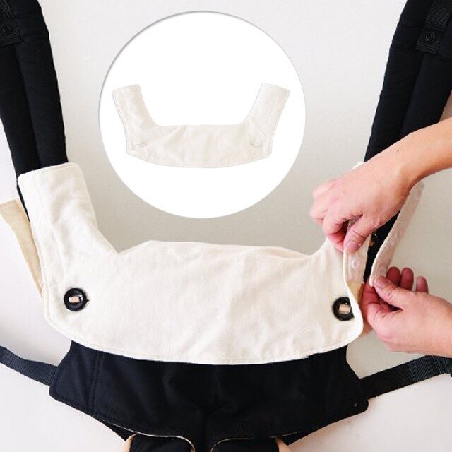 Coussinet de dentition pour bébé, en tissu à boucles 100% coton, ventouse de sécurité, sangles porte-serviettes dédié à la salive, 1 paire