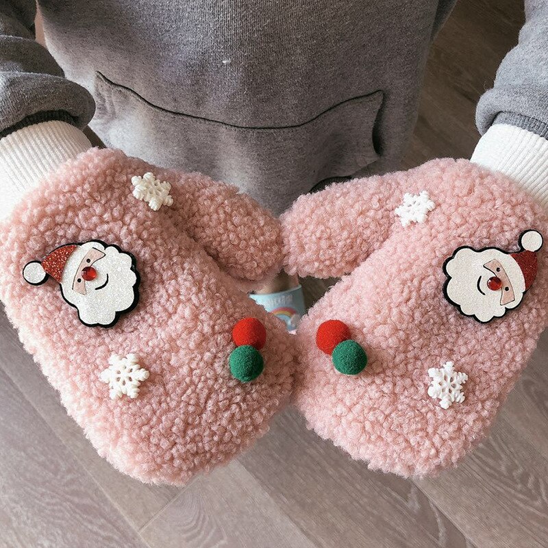 Wecute Christmas Snowflake Kids Warm Gloves for Boy Girl Winnter Versatile Kids Baby Gloves Christmas for Kids: 5