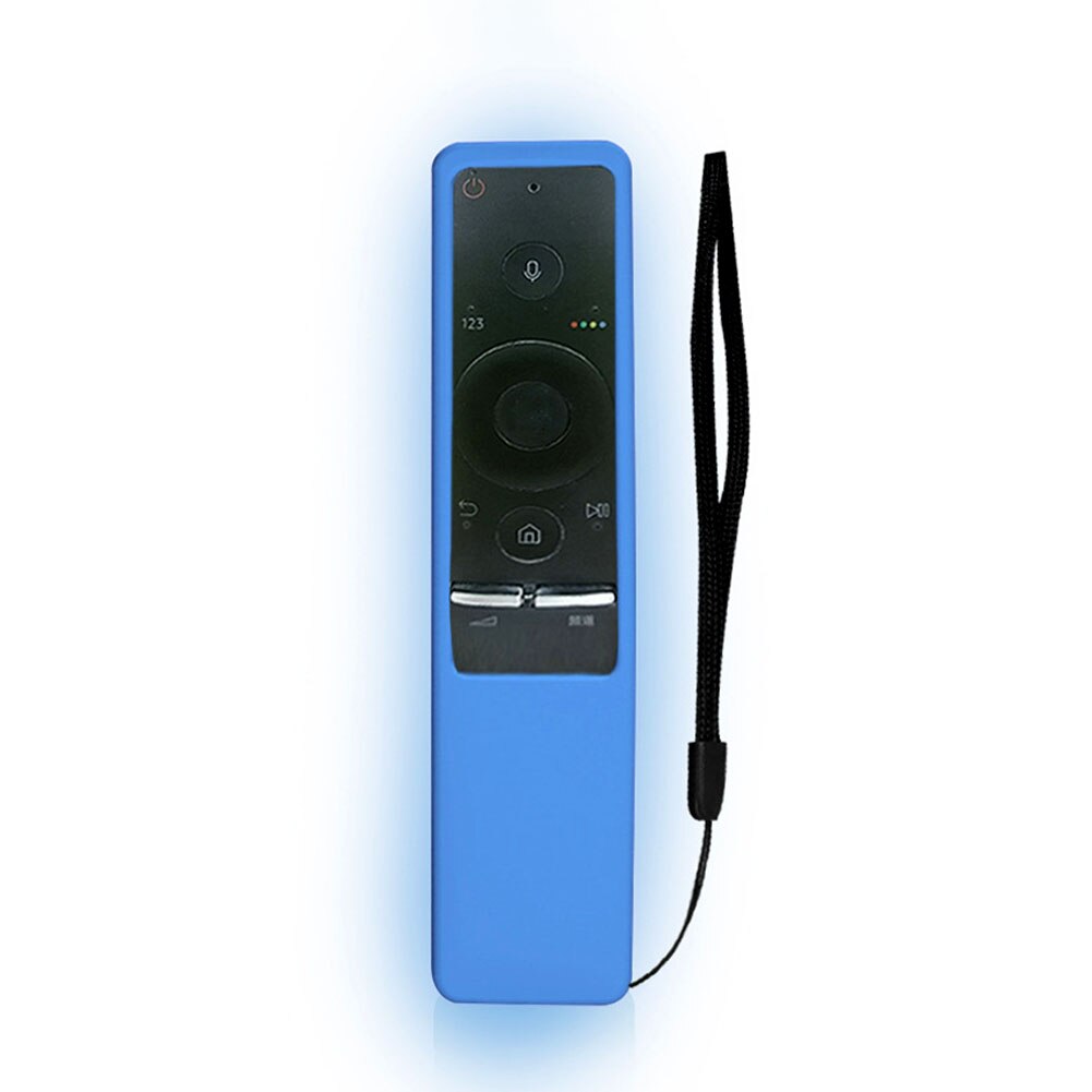 Bn59-01259b/ e beskyttende fjernbetjeningsdæksel blødt stødsikkert tilbehør anti-slip smart tv solidt aftageligt hjem til samsung: Natblød blå
