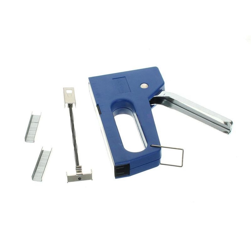 Mini Staple Nail Stapler Stapling Machine Kit with 100pcs 6mm Nails For Furniture Woodworking Stapler Hand Tools
