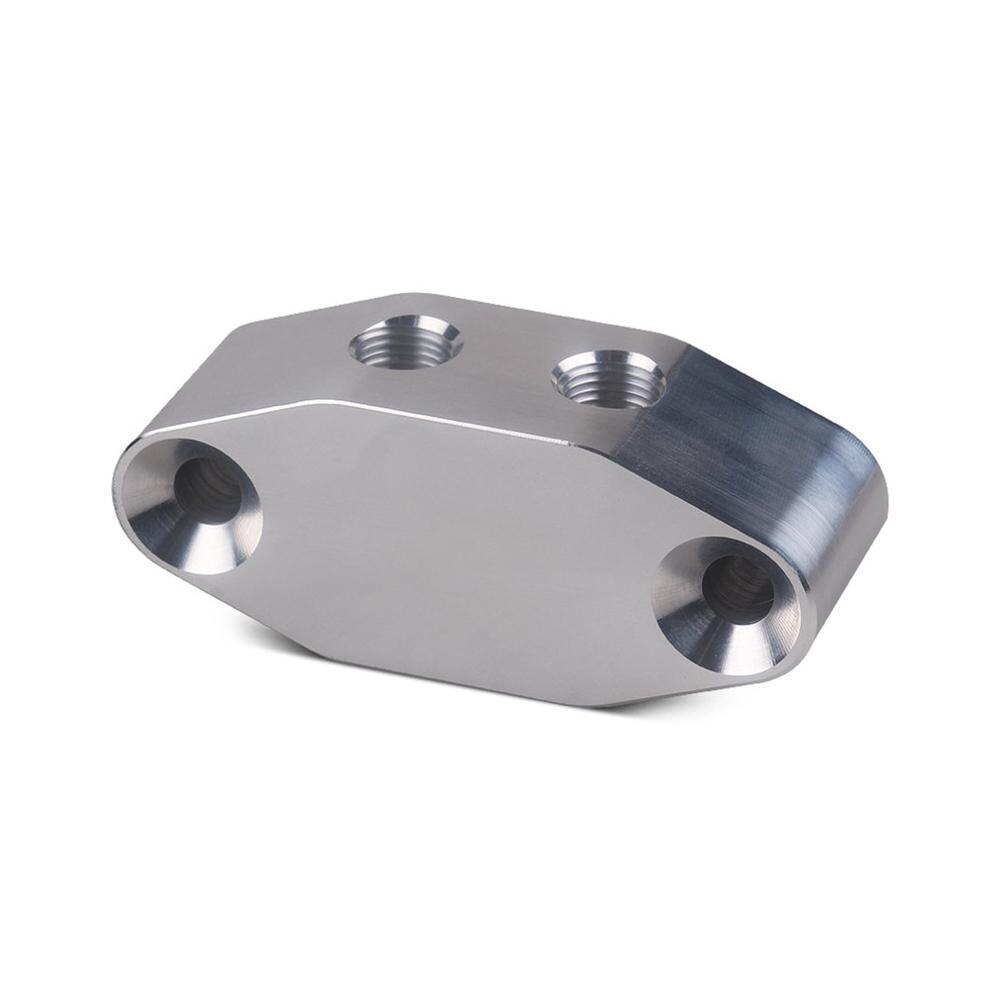 LS Oil Pressure Sensor Relocation Adapter W/ Dual 1/8"npt Outlets Accessories High Grade Aluminum