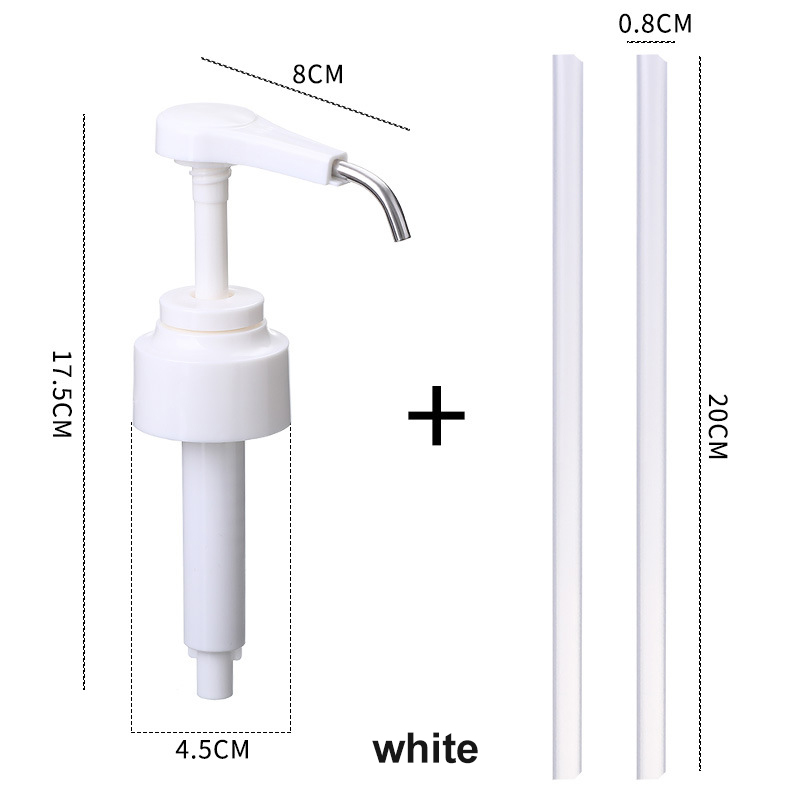 Neue 1Stck Kaffee 1L Spender Sirup Pumpe Schwarz Flüssigkeit Spender Für Monin Sirup 10ml Saft Flasche Spender Pumpe küche Büro: 02
