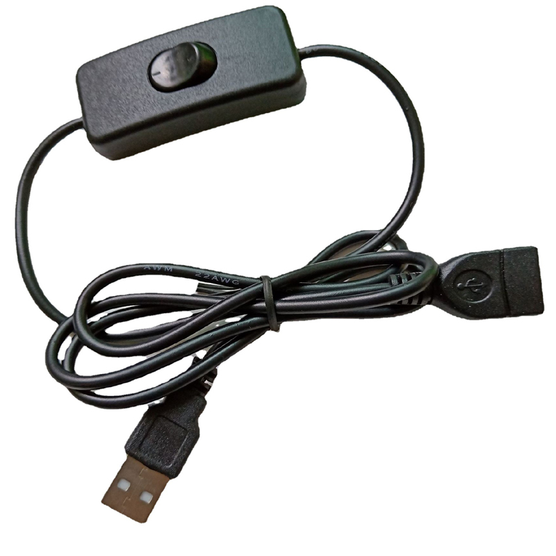 28Cm/1M/2M Usb Verlengkabel/Crod Met Aan/Uit Schakelaar Ondersteuning Datum En Voeding Voor Led Strips, Usb-Apparaten