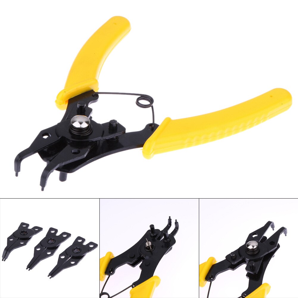 4 in 1 Multifunctional Snap Ring Pliers Circlip Combination Retaining Clip Gadget Puller Springs Multitool Pliers Set