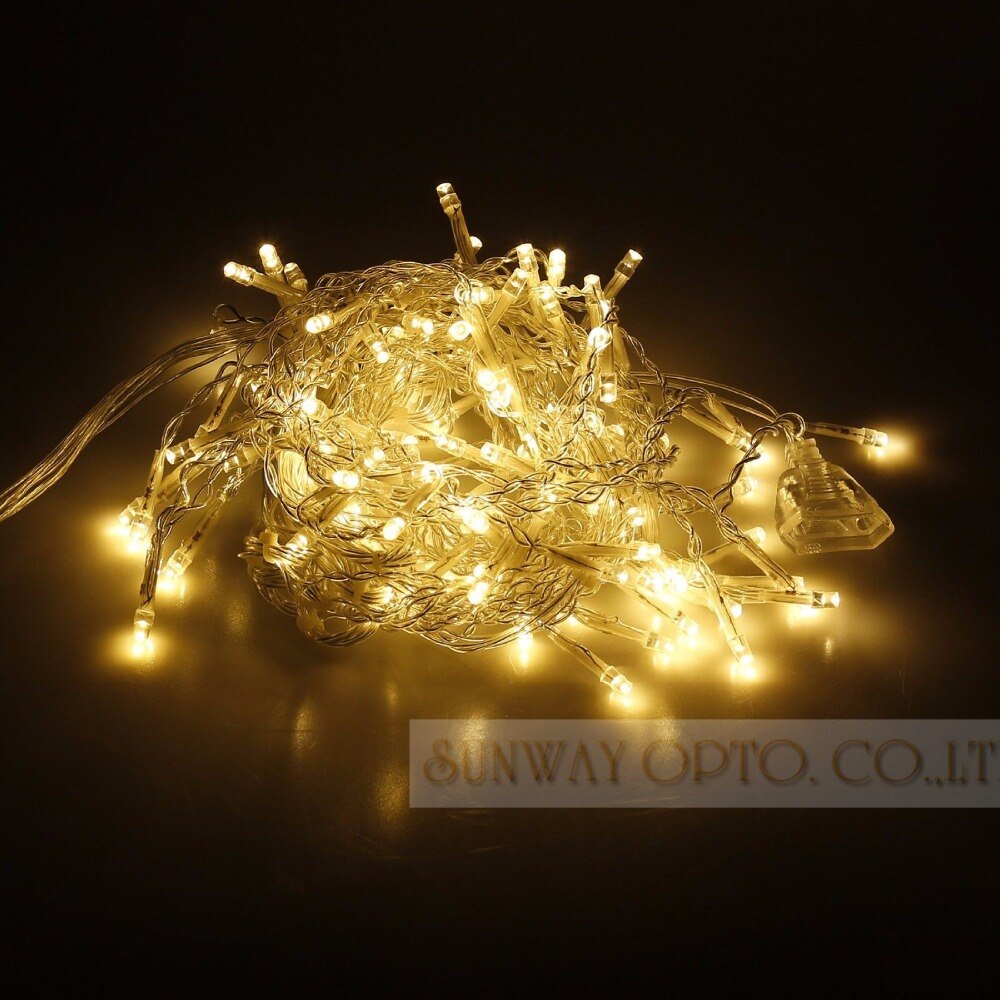 4.5 M 96 LED Ijspegel Gordijn Window Lights Waterval Fairy String Lights voor Indoor Outdoor Kerstvakantie Wedding Slingers