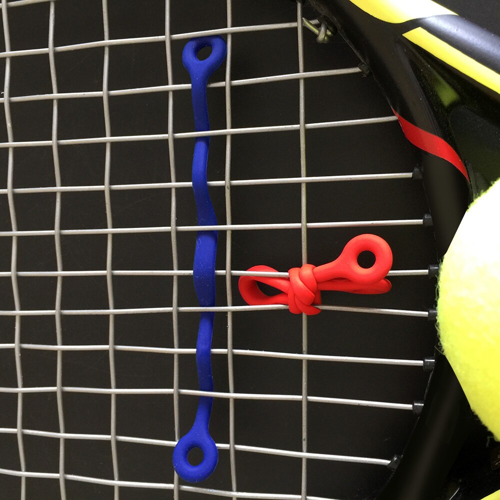 10 stk tennisdemper silikon tennisracket vibrasjonsabsorberende støtreduserende striper racket sport tennis tilbehør