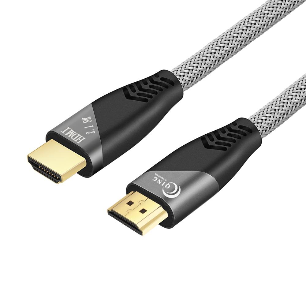 Hdmi 2.1 kabel 8k/60hz 4k/120hz 48 gbps hdcp 2.2 hdmi kabel ledning til  ps4 splitter switch box extender video 8k hdmi 2.1 kabel: 3m