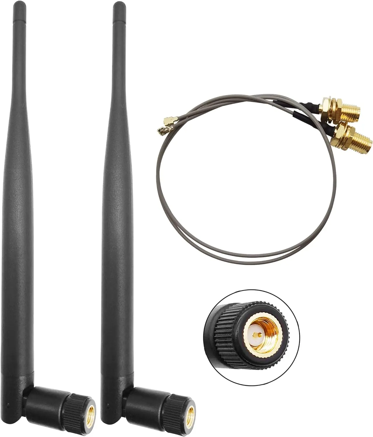Kommunikationsantenne 868/915MHz LoRa drinnen Omni 5dBi gewinnen SMA männlich + 15cm Verlängerungskabel: Blau