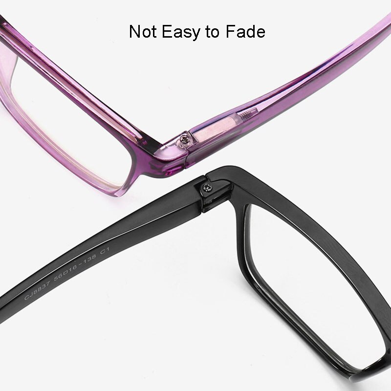 de plástico gafas marco cuadrado de hombre y mujer Anti-Luz Azul lentes templo Flexible piernas óptico Eyewears