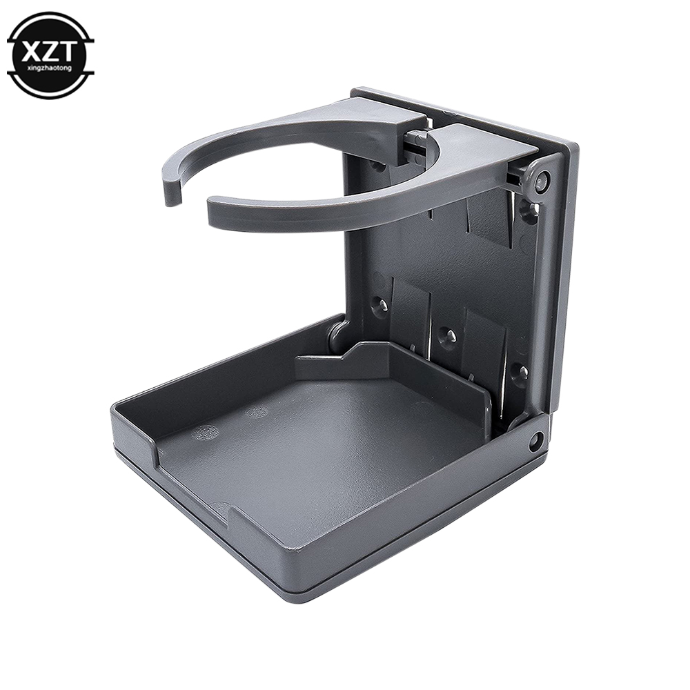 Universele Auto Truck Drink Bottle Bekerhouder Stand Vouwen Abs Plastic Voor Auto Vrachtwagen Auto Levert Auto Styling: Light Grey