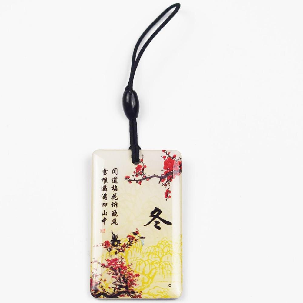 CUID Key Tag Android App MCT Modify UID Changeable NFC 1k s50 13.56MHz Epoxy card Block 0 Writable HF 14443A Keyfob: Blue