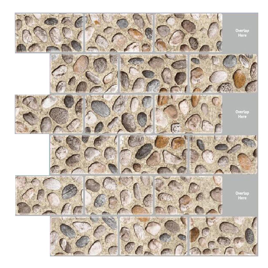 Ściana kafelkowa naklejka 3D cegła plastikowa tapeta samoprzylepna DIY Dom ścienna dekoracyjna naklejka salon DIY tło: As Shown6