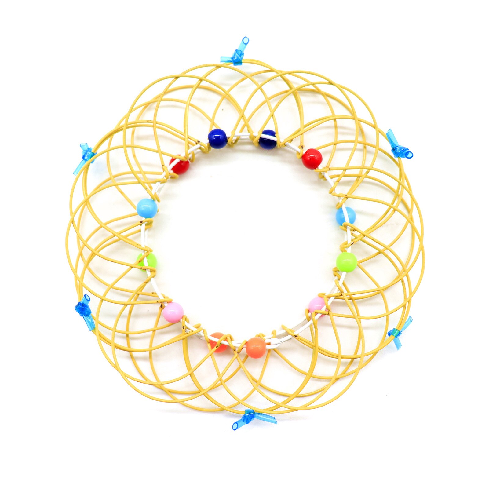Magic Mandala Bloem Mand Speelgoed Meerdere Veranderingen Ijzeren Hoepel Ring Speelgoed Lbv: Yellow