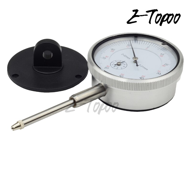 Dial Indicator 0-30Mm 2Mm 10Mm 0.01Mm Met Lug Dial Gauge Micrometer Remklauw tafel Van Meetinstrumenten