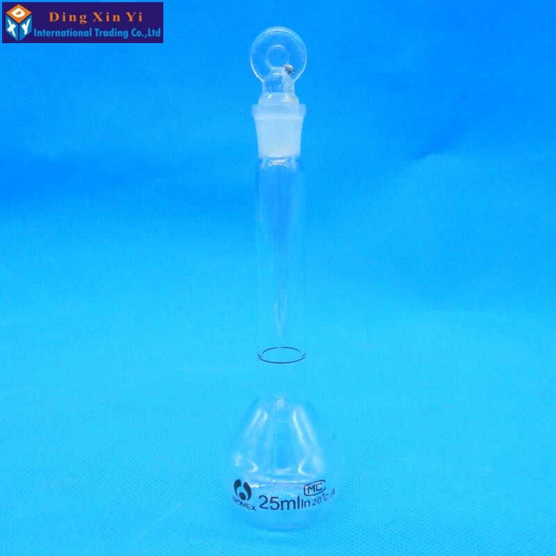25ml Transparent volumetric flask flint glass flask volumetric Laboratory volumetric flask