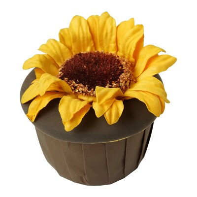 Kunstmatige zonnebloem bloem cake Thuis zachte decoratie veranda Dessert etalage regeling stilleven decoratie: C