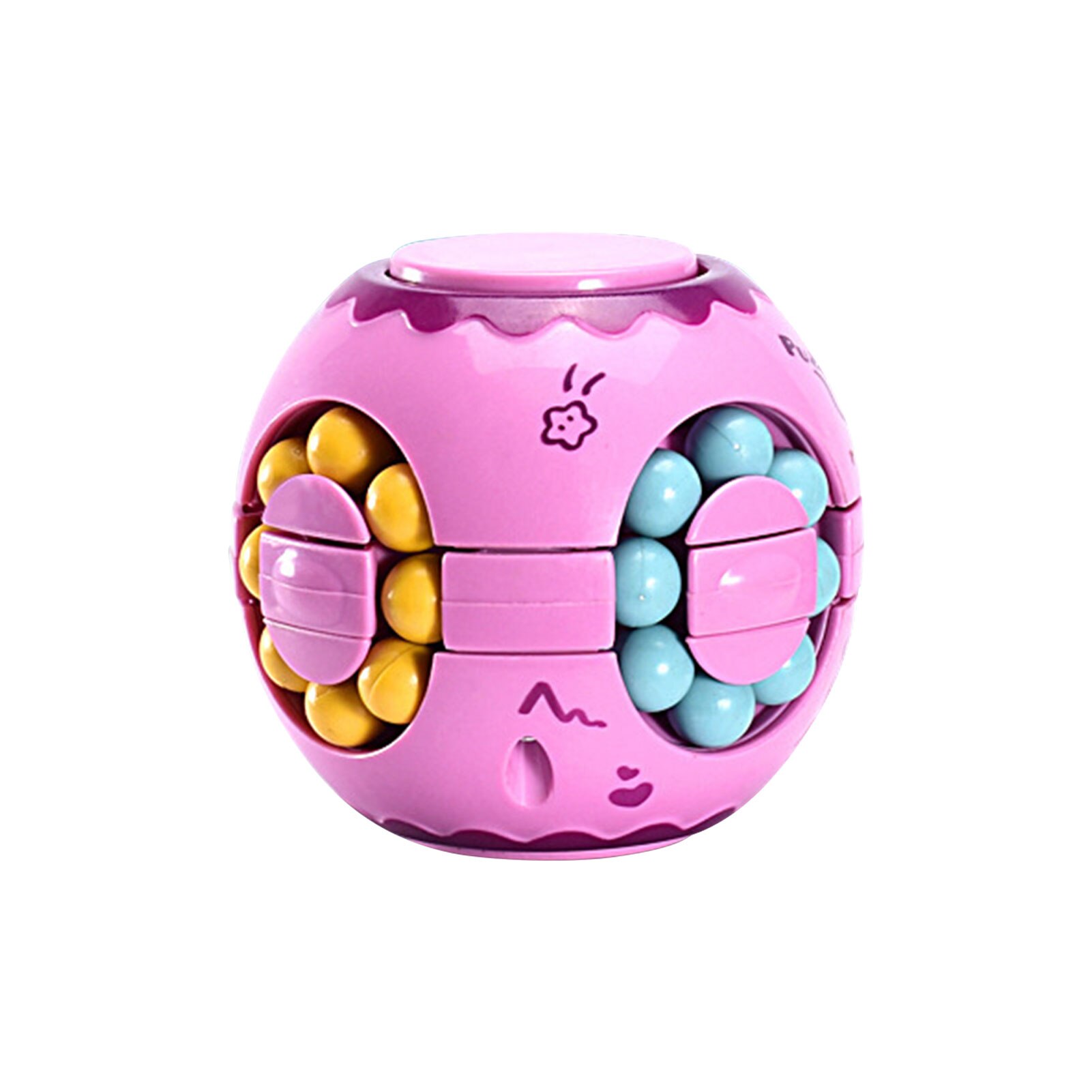 1Pc Vinger Roterende Kleine Magic Bean Intelligentie Vingertop Fidget Speelgoed Gyro Speelgoed Puzzel Decompressie Gyro Speelgoed Voor Kinderen: A