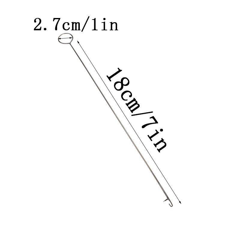 1 PC Metalen Naaien Loop Turner Haak Klink Voor Draaien Stof Buizen Bandjes Riemen Strip voor Thuis Naaien Gereedschap: small 1PCS