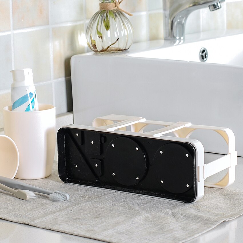 Łazienka półka kubki kubek organizacja przechowywania uchwyt na szczoteczki i pastę robić zębów stojak spustowy kemping podróży ociekaczem suche gospodarstwa domowego