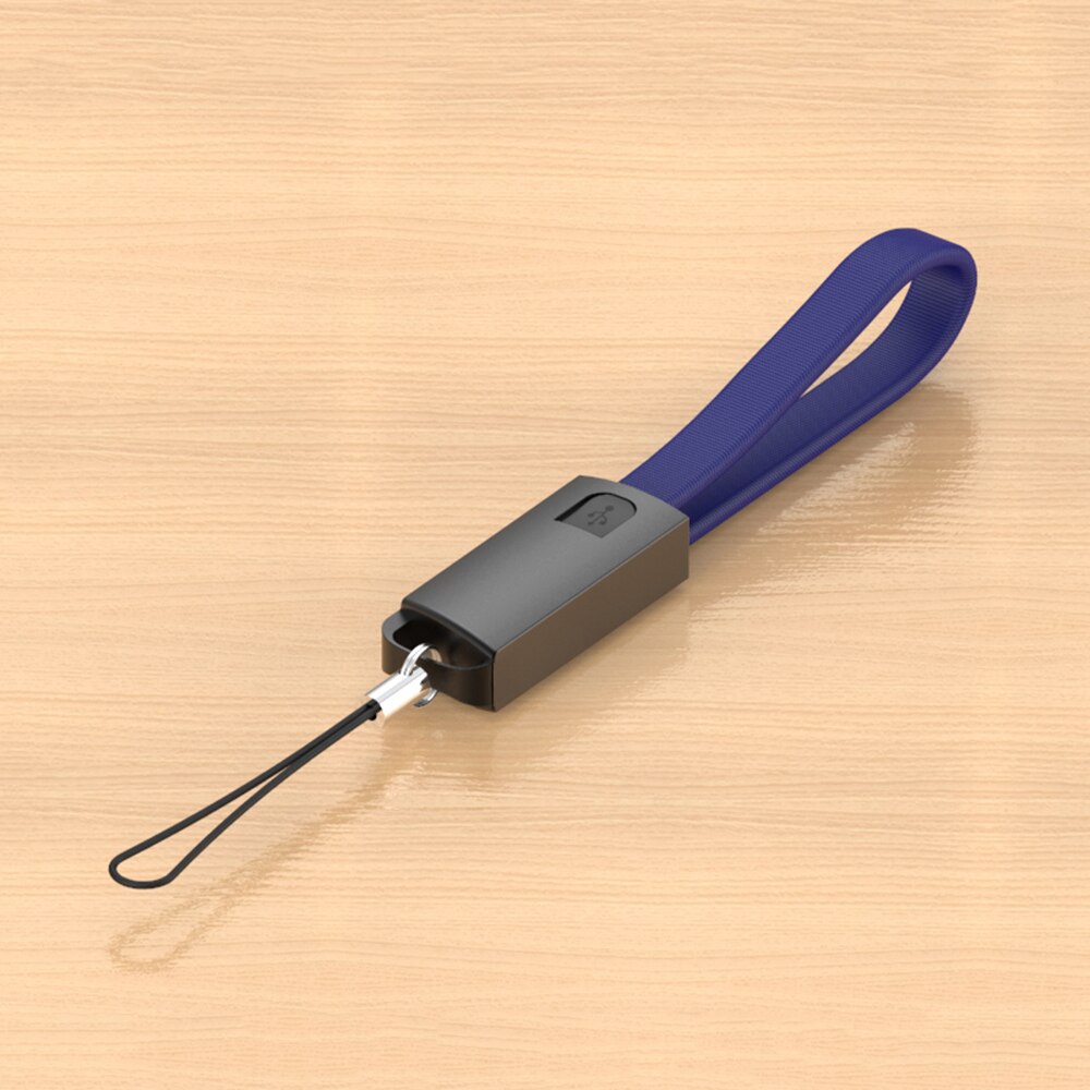 Chaveiro cabo usb para iphone 13 12 11 pro max x xr xs 10 5 6 s 5s 6s 7 8 plus mais se 2020 se2 apple fio do telefone móvel carga rápida curto 20cm carregador cabo de dados: Azul