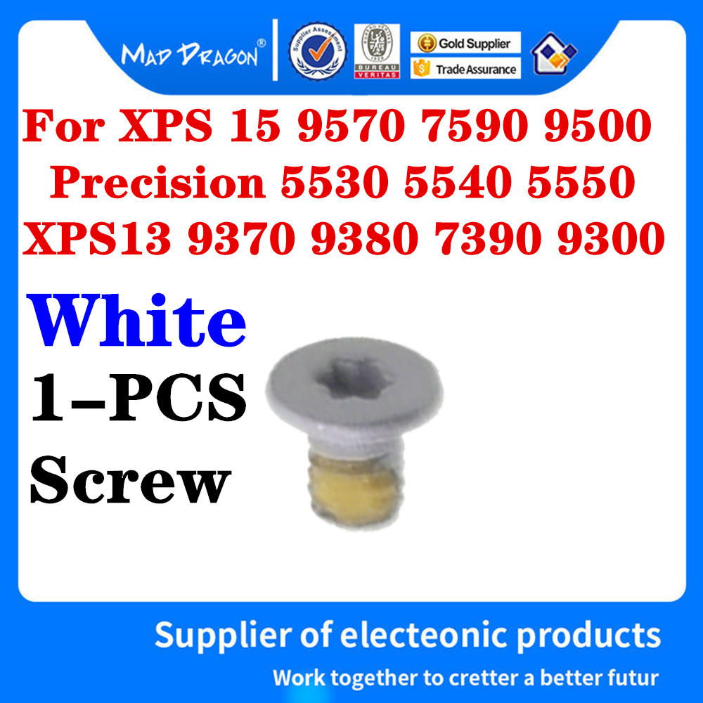 White Bottom Base Back Cover Screw For Dell XPS13 9370 9380 7390 9300 XPS 15 9570 7590 9500 Precision 5530 5540 5550 Laptops: Default Title