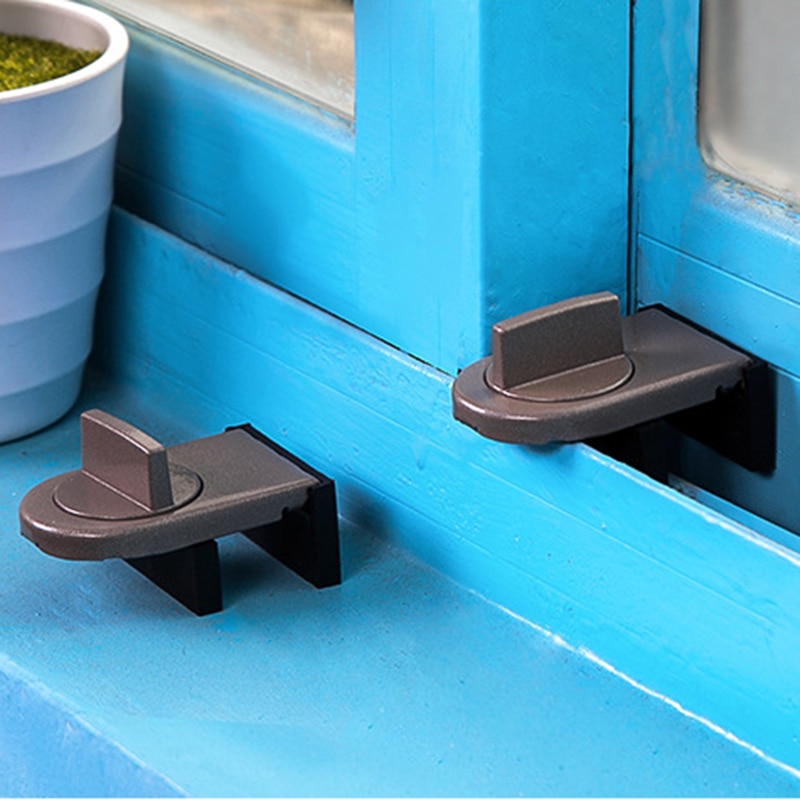 DIDIHOU Anti-theft Plastic Steel Aluminum Sliding Window Lock Children Safety Protection Sliding Lock Translation Window Limiter