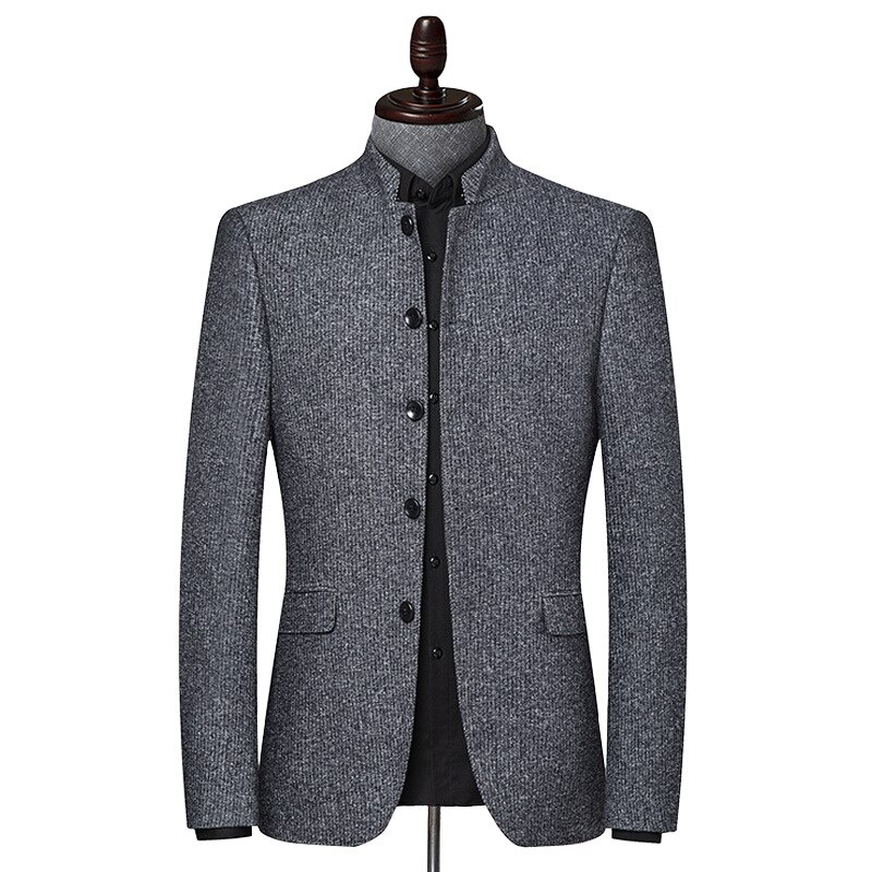 Bolubao mærke mænds dragt herre blazer luksus uld tykke mænd klassiske forretning jakker jakke mandlige luksuriøse slanke blazere