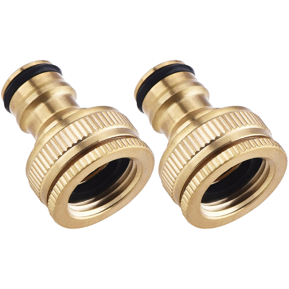 Brass Faucet Adapter, G3/4" To G1/2" Faucet Aerator Adapter Hose Thread Fitting Connector For Washing Machine Dishwasher Garden: WHITE