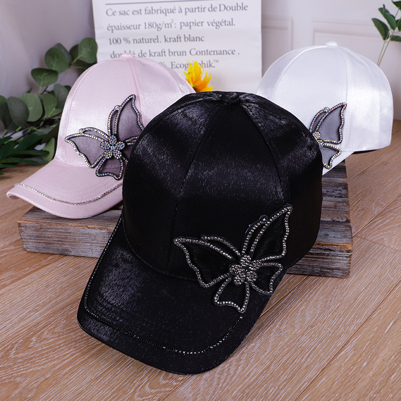 Mode Vrouwen Vlinders Bloem Borduren Caps Vrouwen Meisje Zon Hoeden Casual Snapback Caps Vrouwen Verstelbare Baseball Cap