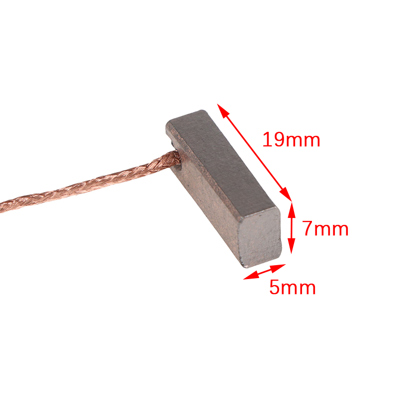 10 Stuks 5*7*19Mm Elektrische Generator Koolborstels Auto Dynamo Elektrisch Gereedschap Auto Regelaar Laag Koper