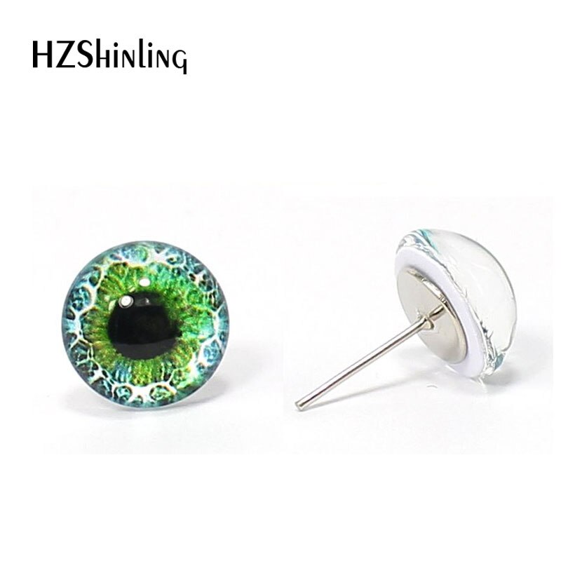 3 par 12mm håndlavede runde glas øjne drage monster øjne glas cabochons diy dyr kæledyr dukke legetøj øjne tilbehør: Ee06
