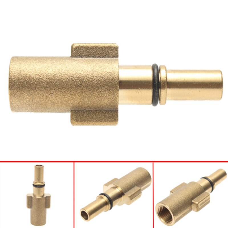 eMagTech Hogedrukreiniger-adapter, 2 stuks, 14 mm, mannelijk naar 22 mm, vrouwelijk messing, buisschroefverbinding, koppelstuk, stekker, converter voor hogedrukreiniger, waterleiding, 4500 psi