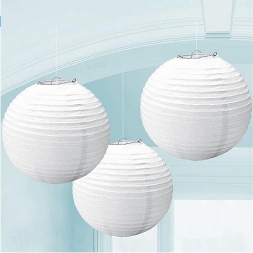 Lâmpada de papel lanterna de papel chinesa, 20 tamanhos (6 &quot;, 15&quot;-16 &quot;40cm), decoração de casamento, cores brancas para festa, decoração de casamento