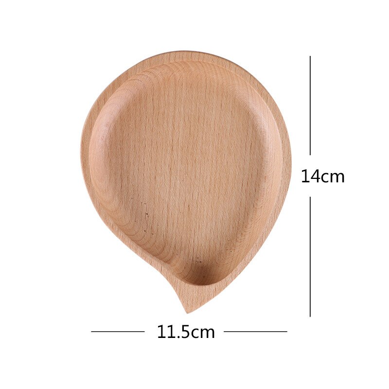 petit plat en bois japonais plats irréguliers assiette à Dessert en bois assiette à noix: A