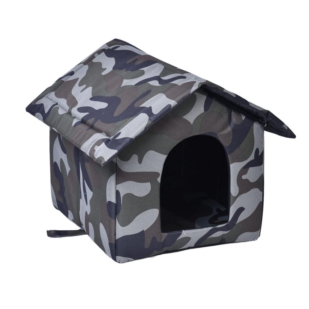 Home Shape Foldable Pet Cat Cave House Cat Kitten Bed Soft Winter Warm Dogs Kennel Nest Dog Cat S-L Sizes Available