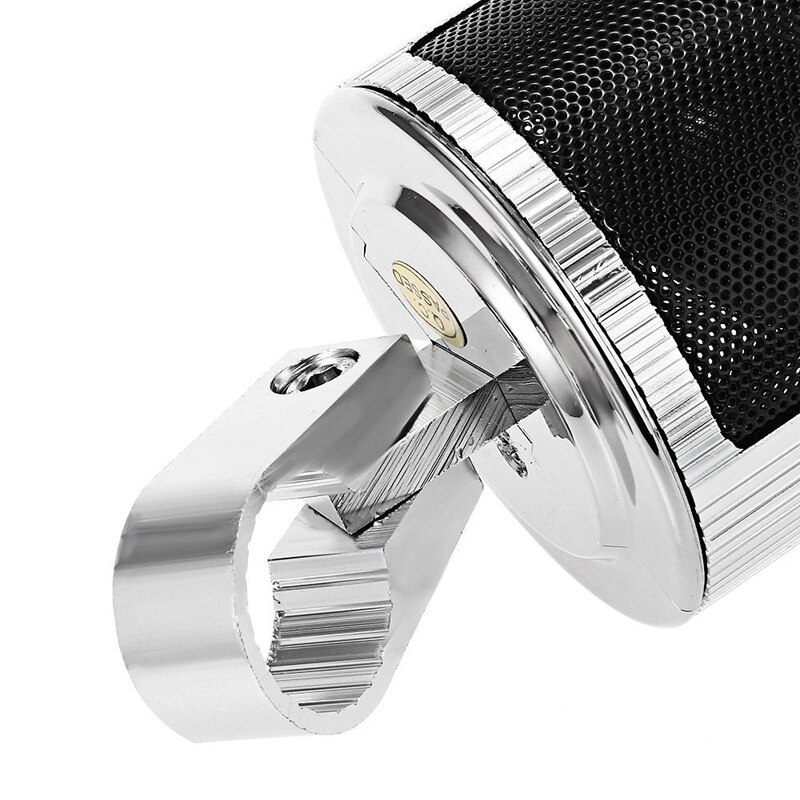 Motorcycle USB Bluetooth Stereo Speakers MP3 o Radio Sound System Handlebar Hi-Fi Player Supports USB/TF Card/AUX Interface